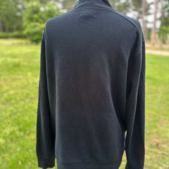 Banana Republic Black full-zip sweater XL Pockets Ribbed - Picture 4 of 10